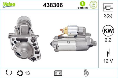 Стартер VALEO 438306