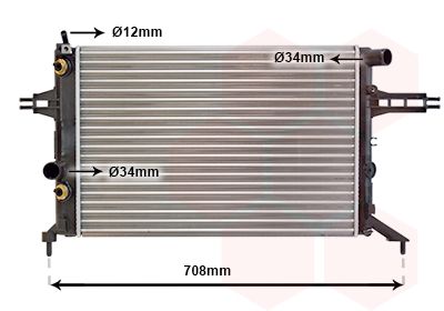 Radiators, Motora dzesēšanas sistēma VAN WEZEL 37002256
