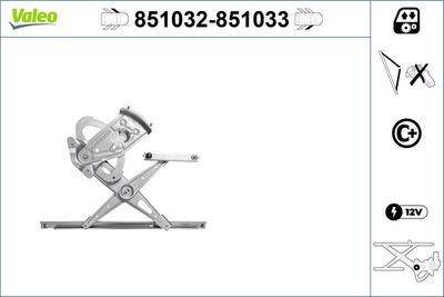 Стеклоподъемник VALEO 851032