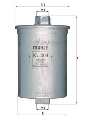 Топливный фильтр MAHLE KL 204