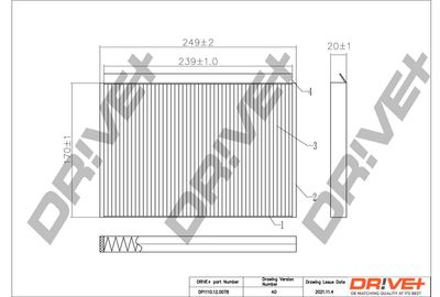 Фильтр, воздух во внутренном пространстве Dr!ve+ DP1110.12.0078
