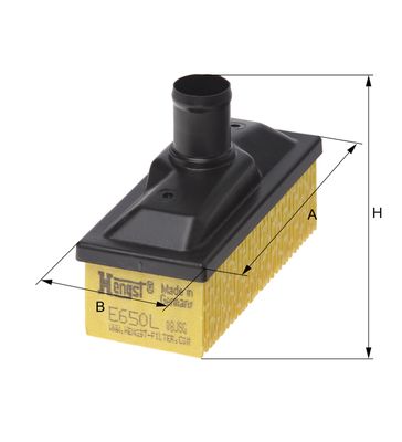 Gaisa filtrs HENGST FILTER E650L