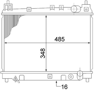Радиатор, охлаждение двигателя MAHLE CR 1524 000S