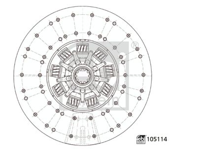 Sajūga disks FEBI BILSTEIN 105114