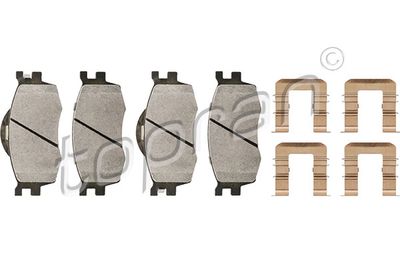 Bremžu uzliku kompl., Disku bremzes TOPRAN 820 277