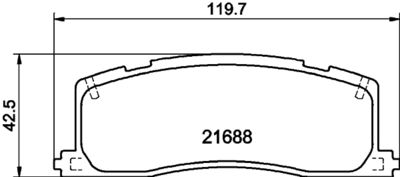 Bremžu uzliku kompl., Disku bremzes HELLA PAGID 8DB 355 016-391