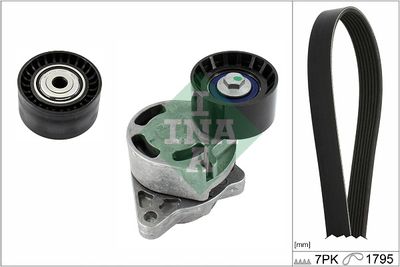 Ķīļrievu siksnu komplekts Schaeffler INA 529 0435 10