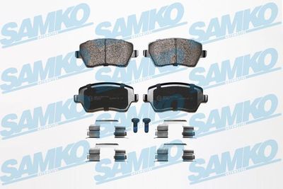 Комплект тормозных колодок, дисковый тормоз SAMKO 5SP867K