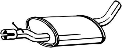 Средний глушитель выхлопных газов BOSAL 233-545