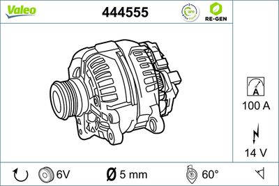 Ģenerators VALEO 444555