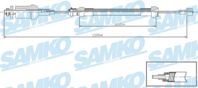 Трос, управление сцеплением SAMKO C0237C