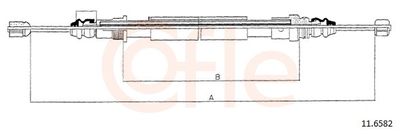 Тросик, cтояночный тормоз COFLE 11.6582