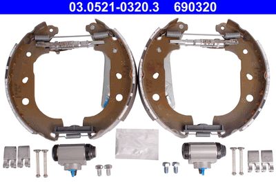 Комплект тормозных колодок ATE 03.0521-0320.3