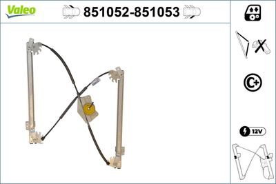 Стеклоподъемник VALEO 851052