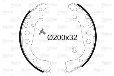 Bremžu loku komplekts VALEO 562746