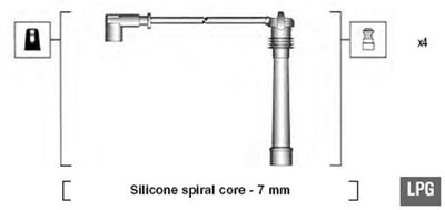 Комплект проводов зажигания MAGNETI MARELLI 941095910629