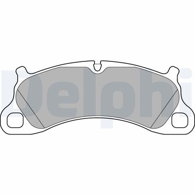 Комплект тормозных колодок, дисковый тормоз DELPHI LP3179