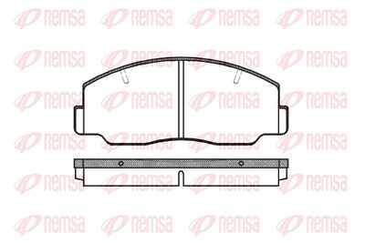 Комплект тормозных колодок, дисковый тормоз REMSA 0137.00