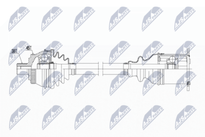 Приводной вал NTY NPW-AU-017