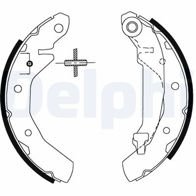 Bremžu loku komplekts DELPHI LS1822
