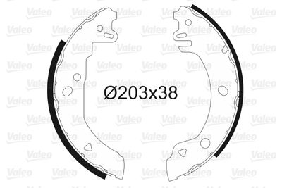 Bremžu loku komplekts VALEO 562538
