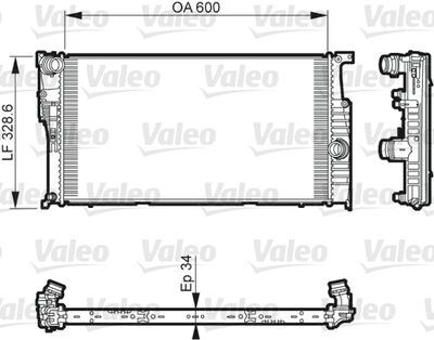 Radiators, Motora dzesēšanas sistēma VALEO 735612