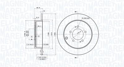 Тормозной диск MAGNETI MARELLI 360406077201