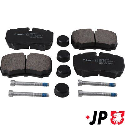 Bremžu uzliku kompl., Disku bremzes JP GROUP 5363700110