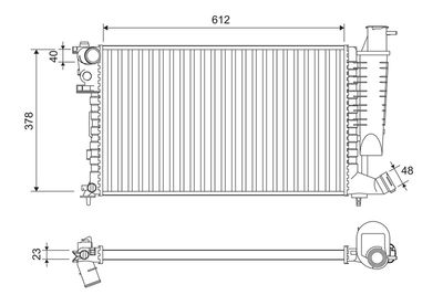 Radiators, Motora dzesēšanas sistēma VALEO 816716