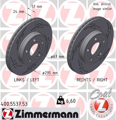 Bremžu diski ZIMMERMANN 400.5537.53
