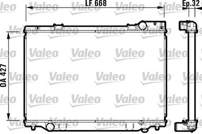 Radiators, Motora dzesēšanas sistēma VALEO 732476