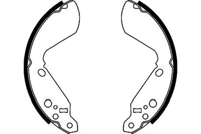 Bremžu loku komplekts KAVO PARTS KBS-8919