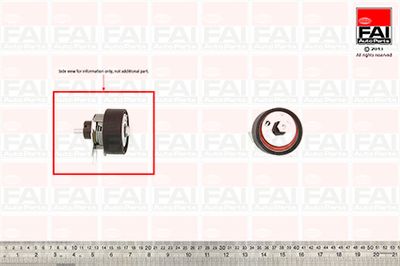 Spriegotājrullītis, Gāzu sadales mehānisma piedziņas siksna FAI AutoParts T9356