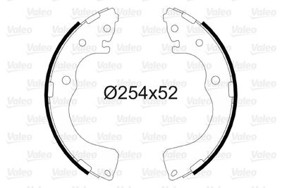 Bremžu loku komplekts VALEO 564092