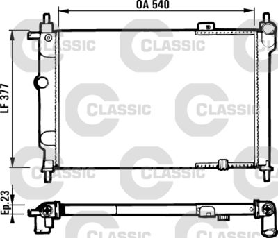 Radiators, Motora dzesēšanas sistēma VALEO 231551