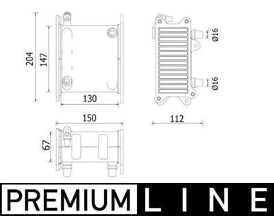 Интеркулер MAHLE CI 223 000P