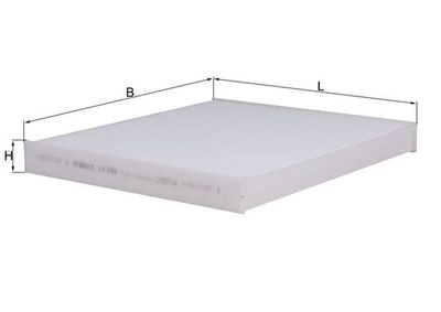 Фильтр, воздух во внутренном пространстве KNECHT LA 586