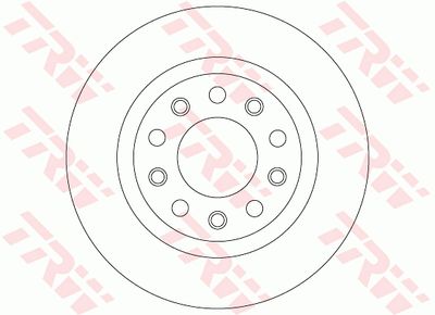 Тормозной диск TRW DF8070