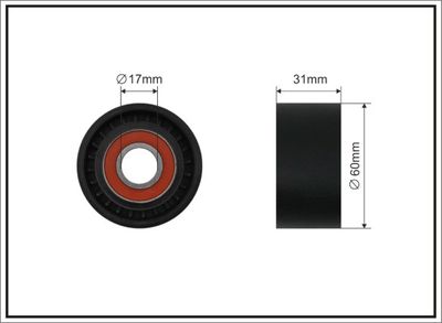 Spriegotājrullītis, Ķīļrievu siksna CAFFARO 500677