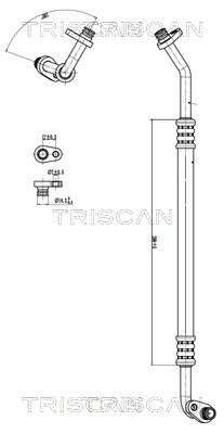 Augst-/Zemspiediena cauruļvads, Gaisa kond. sist. TRISCAN 9010 28053