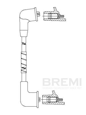 Augstsprieguma vads BREMI 748E70