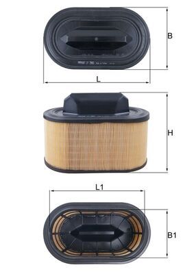 Gaisa filtrs MAHLE LX 2966