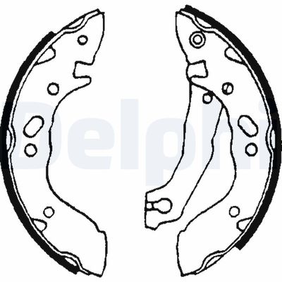Комплект тормозных колодок DELPHI LS1609