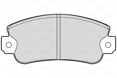 Комплект тормозных колодок, дисковый тормоз VALEO 601713