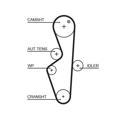 Зубчатый ремень GATES 5617XS
