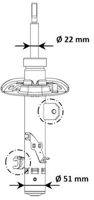 Амортизатор KYB 3348156