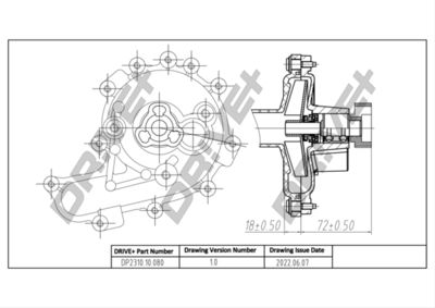 Водяной насос, охлаждение двигателя Dr!ve+ DP2310.10.080