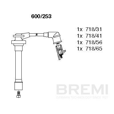 Комплект проводов зажигания BREMI 600/253