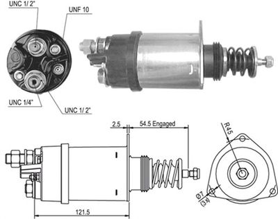Тяговое реле, стартер MAGNETI MARELLI 940113050006