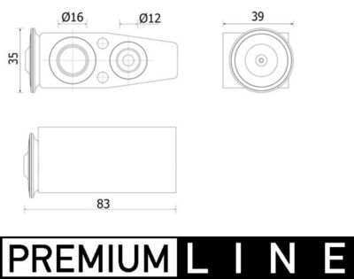Расширительный клапан, кондиционер MAHLE AVE 142 000P
